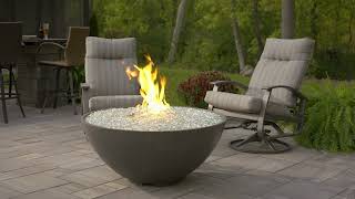 Cove Edge Midnight Mist Gas Fire Pit Bowl [upl. by Goldsworthy]