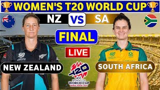 South Africa Women vs New Zealand Women Final  SAW vs NZW Live Score amp Commentary Womens T20 WC [upl. by Esilahs]