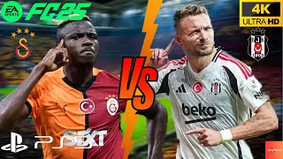 FC25  Galatasaray vs Beşiktaş Trendyol Süper Lig 2425 Full Match Derby [upl. by Anoblav]