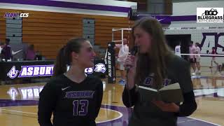 Asbury Reverse Sweeps Maryville to Secure CCS Regular Season Title [upl. by Llyrrad]