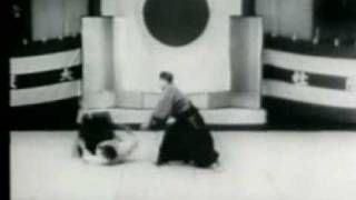 Aikido founder MORIHEI UESHIBA 1935 Asahi News Film  Aikido Dojo London [upl. by Nirrek]