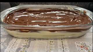 PAVÊ TRADICIONAL DE CREME E CHOCOLATE  Fácil e econômico  FAÇA E VENDA NO NATAL [upl. by Sophi683]