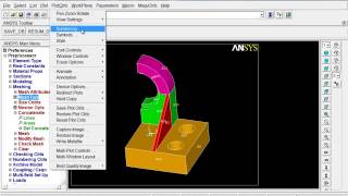 Ansys Mechanical APDL ile quotmeshquot leme işlemleri [upl. by Ecnahoy]