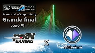 IEM São Paulo 2014 Campus Party  paiN x Millenium  Grande final jogo 1 [upl. by Ravilob]