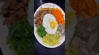 Easy Bibimbap Recipe🫶🏻food koreanfood koreanfoodlover bibimbap shortsvideo shortsviral [upl. by Vick40]