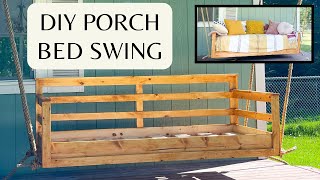 DIY Porch Bed Swing  SIMPLE amp EASY BUILD [upl. by Nuzzi]