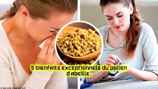 5 bienfaits exceptionnels du pollen d’abeille [upl. by Lidah34]