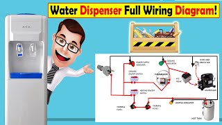 Water Dispenser Full Wiring Diagram  Water Dispenser repairing MCCenter [upl. by Petite]