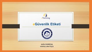 eGüvenlik Esafety etiketi  Adife Demirtaş [upl. by Aikam]