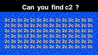 Can you findquotc2quot😍opticalillusion braintest iqtest trending puzzle youtube iq [upl. by Tory285]