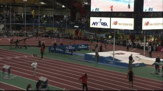 105th Millrose Games  Merritt wins Mens 500m Dash [upl. by Simmie865]