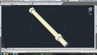 Tutoriel 3D Autocad Modélisation dun Boulon [upl. by Stich430]