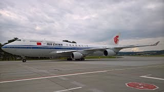 Lotnicza ciekawostka w Kraków Airport  Air China B747 B2447 [upl. by Svensen]