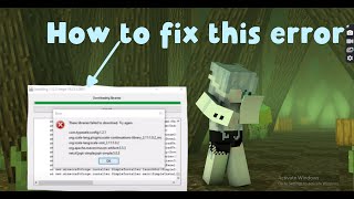 How to fix quotthese Libraries failed to download try againquot tutorial [upl. by Anahahs464]