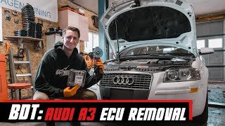 BDT How To Remove Audi A3 ECU [upl. by Anaert]