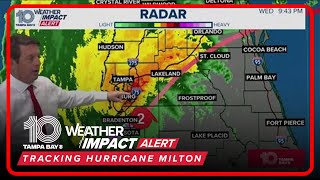 Hurricane Milton drops to Category 2 strength 1030 pm Wednesday Oct 9 [upl. by Seavey]