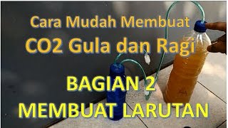 AQUASCAPE  CO2 DIY Gula dan Ragi Tutorial Detail  Bagian 2 [upl. by Eladal]