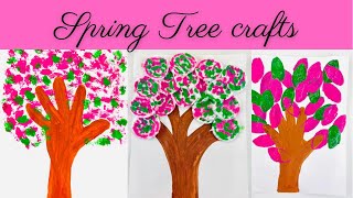 3 Easy Spring Tree crafts for kids🌷🌻🌸  Spring craft ideas🌷🌻🌸  Crafts with Toddler [upl. by Lesli]