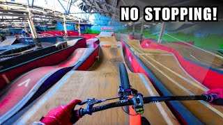 Riding All Lines at MONSTER Indoor Bikepark [upl. by Anneres]