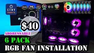 How To Install a Fan Hub  How To Install an Addressable RGB Hub [upl. by Zigmund163]