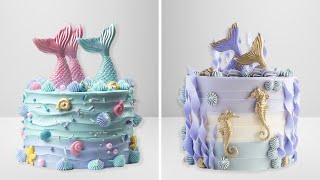 10 Ocean Themed Cake Decorating  Most Satisfying Cake Decorating Recipes  Tasteful [upl. by Carl418]