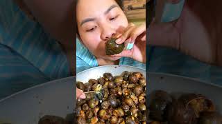 Snail fried delicious foods mukbang eatingshow food shorts [upl. by Bayless]