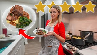 COOKING MY FAMILY A 5 STAR MEAL  VLOGMAS DAY 8 [upl. by Kit]