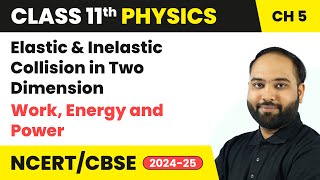 Elastic amp Inelastic Collision in Two Dimension  Work Energy and Power  Class 11 Physics Chapter 5 [upl. by Noeht]