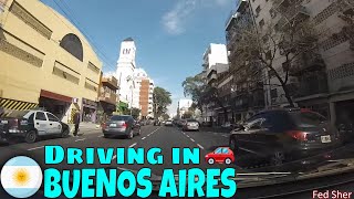 Driving in Buenos Aires from Caballito to Mataderos [upl. by Janus]