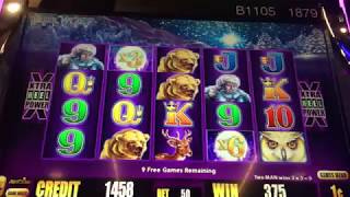 Timber Wolf Deluxe Slot Machine Bonus  18x Multiplier [upl. by Pierson]