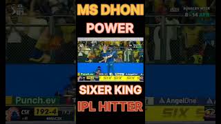 ipl Ms Dhoni sixer kingcricket [upl. by Atniuq]