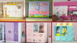 Top 100 kids bedroom wardrobe designs  baby wooden almirah designs  kids cupboard design [upl. by Yecnay]