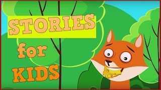 Short Stories for Kids  Aesop Fables in English  Fox And The Crow Story [upl. by Eceinwahs]