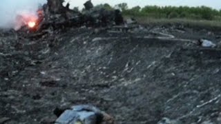 Journalist Bodies turned inside out at MH17 crash site [upl. by Aicak]