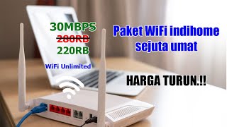 Harga indihome turun pasang indihome sebelum 31 desember dapatkan promo murah wifi unlimited [upl. by Nosiaj]