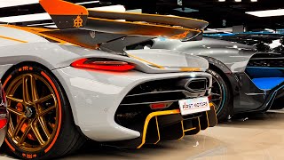 INSANE SUPERCAR HYPERCAR DEALERSHIP BUGATTI Divo KOENIGSEGG JESKO OdinREGERA Agera RS  1600HP [upl. by Hubsher]