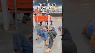 Station Prank Reaction  Part  2  Public Reaction 😂publicreactionprankvideofunnyviralvideo [upl. by Natfa]