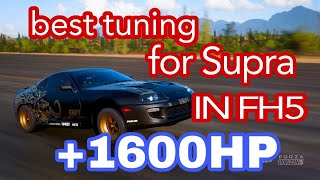 fastest tune for toyota supra 1998 in forza horizon 5 1600 HP [upl. by Jacquelin68]