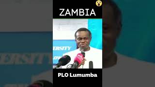 PLO Lumumba Speech about former Zambia president  Shorts [upl. by Boykins247]