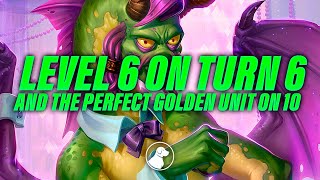 Level 6 on Turn 6 and the Perfect Golden Unit on 10  Dogdog Hearthstone Battlegrounds [upl. by Nnod]