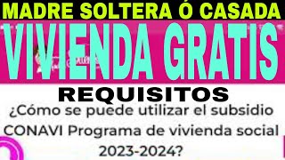 👪Madre Soltera Viuda Divorciada 🤰Separa ama de casa APOYO VIVIENDA Requisitos 2023🤱 [upl. by Krasnoff]