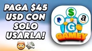 SI PAGA 🤑 LA APP MAS FÁCIL PARA GANAR DINERO RAPIDO A PAYPAL SIN HACER NADA 2024 💰 GAMEY 💸 SEGURA [upl. by Kenaz]