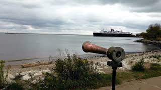 SS Badger Exchanging Salutes with Type B Diaphone Horn [upl. by Tizes]