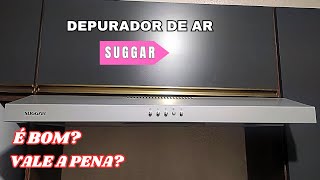 DEPURADOR DE AR SUGGAR SLIM PRATA 80cm VALE A PENA É BOM [upl. by Herby]