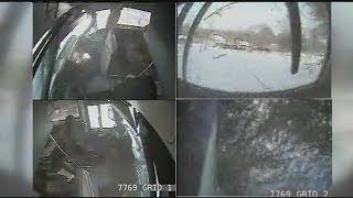 Video shows Peter Pan bus crash into Granby home [upl. by Amre698]