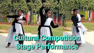 Dance performance on stageBCIC Schools Cultural Competition1st placedance competition stage [upl. by Nylyaj]