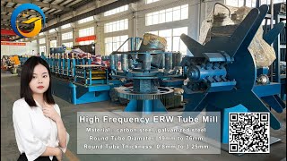 Steel Tube Mill  Ms Pipe Making Machine  ERW Pipe Manufacturing Machine pipemaking machine [upl. by Yelena887]