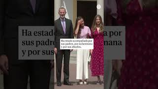 La Infanta Sofía celebra su confirmación casareal letizia felipeiv [upl. by Sabanrab]