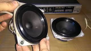 Vintage Soviet mid bass speakers Radiotehnika Amphiton 20GDS38 15GD11 8ohm [upl. by Aneba373]