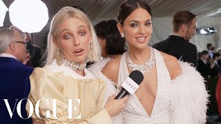 Eiza González on Getting StarStruck at the Met Gala  Met Gala 2022 With Emma Chamberlain  Vogue [upl. by Friederike]